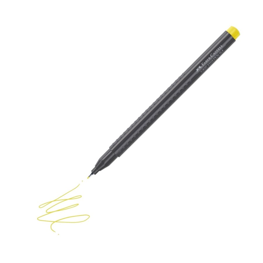 Finepen Kalem 0.4mm Sarı Faber Castell Grip