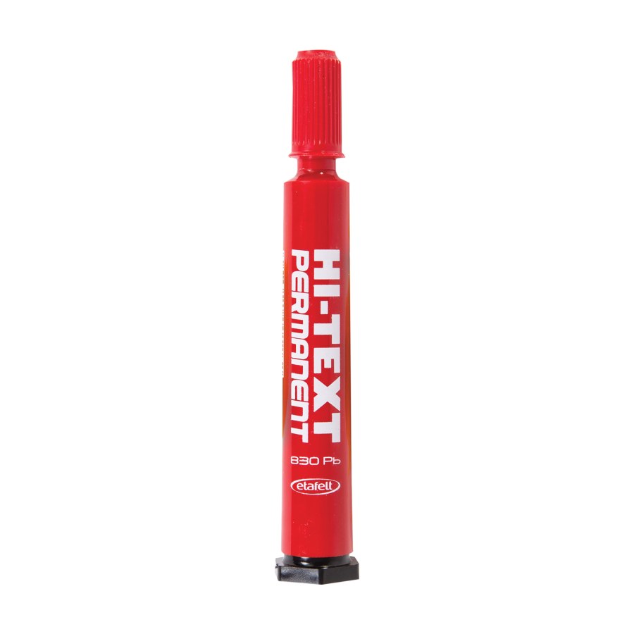 Hi-Text Permanent Kırmızı Yuvarlak Uç