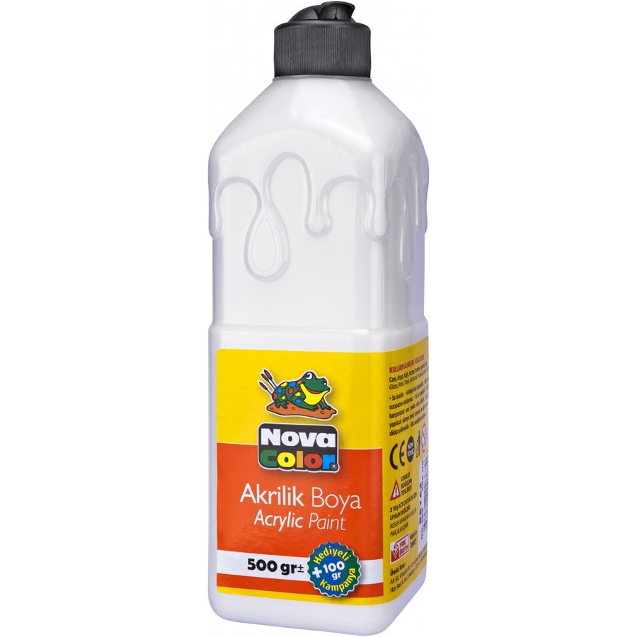 Akrilik Boya 500 Ml.beyaz Nova Color
