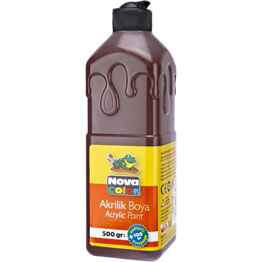 Akrilik Boya 500 Ml.kahve Nova Color