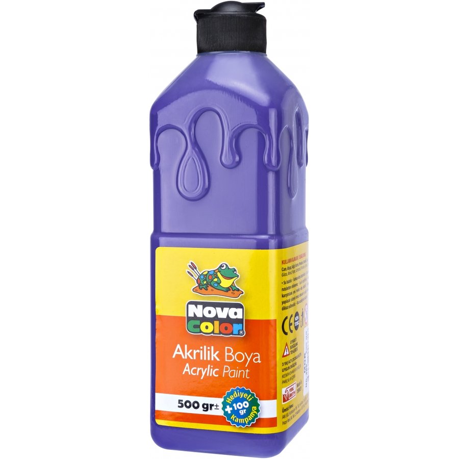 Akrilik Boya 500 Ml.mor Nova Color