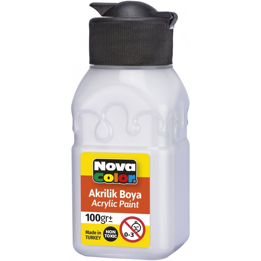 Akrilik Boya 100 GR Beyaz Nova Color Nc 2014