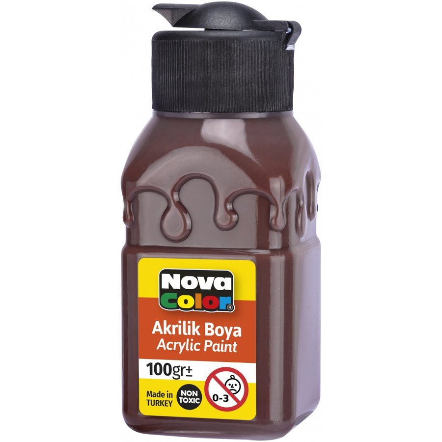 Akrilik Boya 100 GR Kahve Nova Color Nc 2016