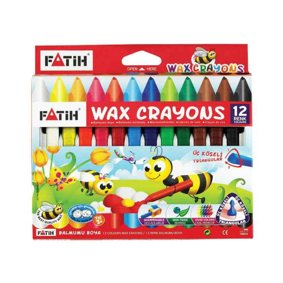 Fatih Wax Crayon 12 Renk