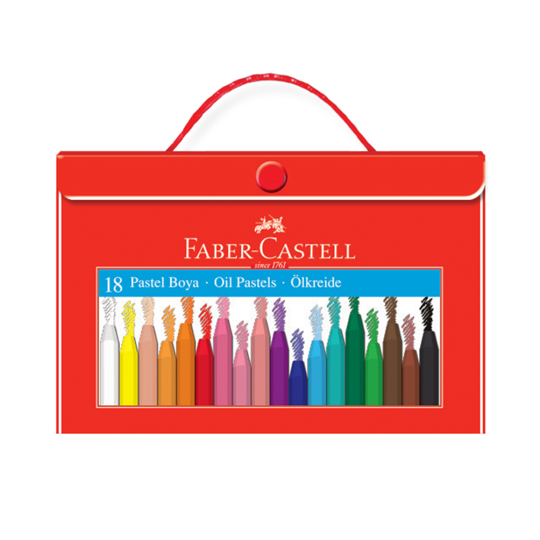 Pastel Boya 18 Renk Çantalı Faber