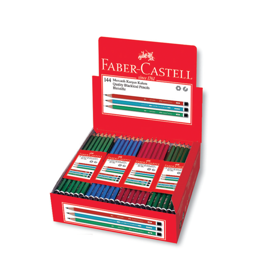 Kurşun Kalem HB Mercanlı Faber Castel