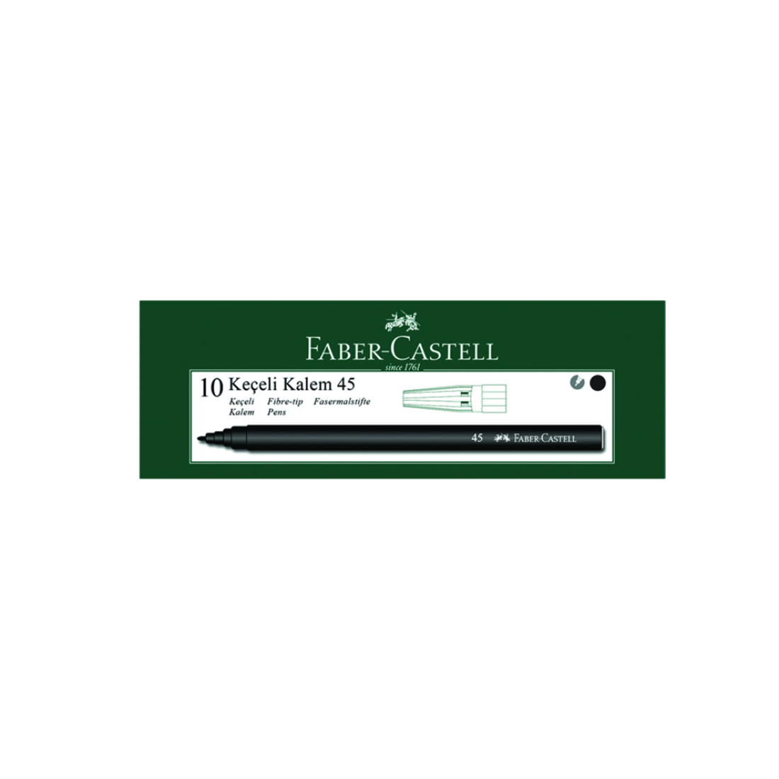 Keçeli Kalem Siyah Faber Castell