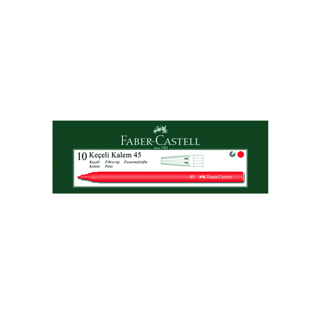 Keçeli Kalem Kırmızı Faber Castell