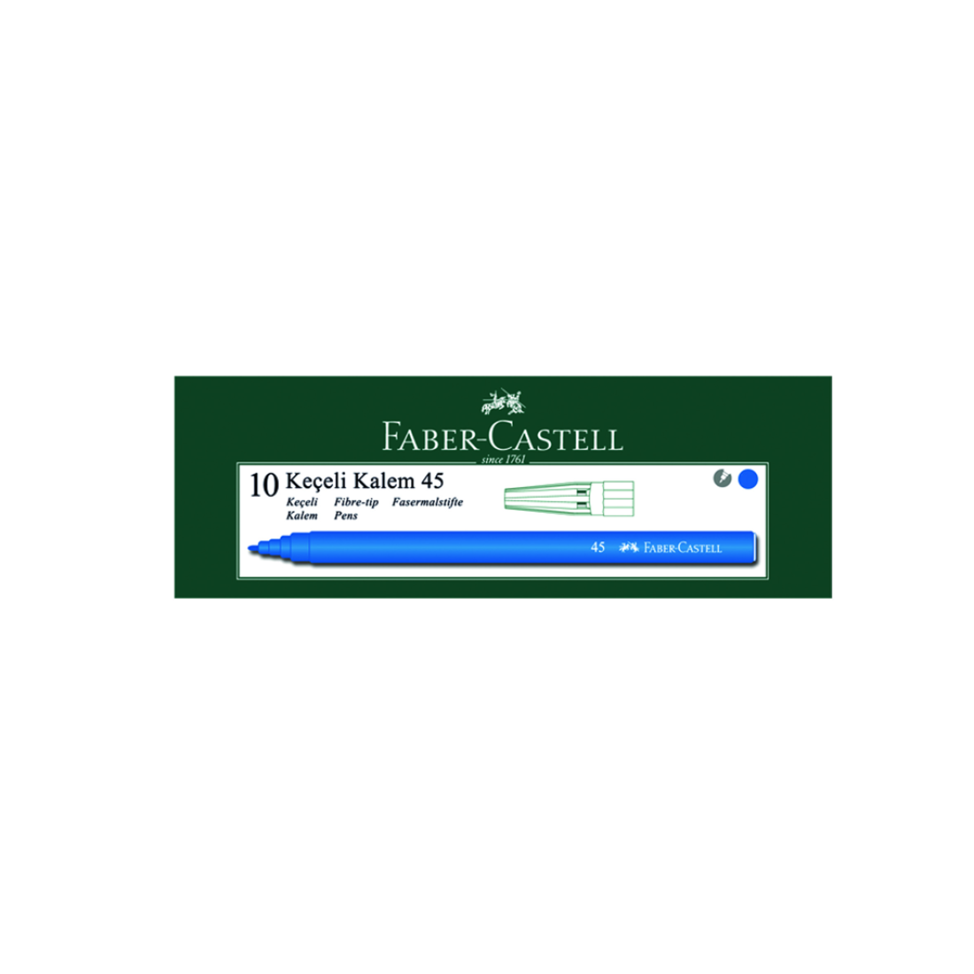 Keçeli Kalem Mavi Faber Castell