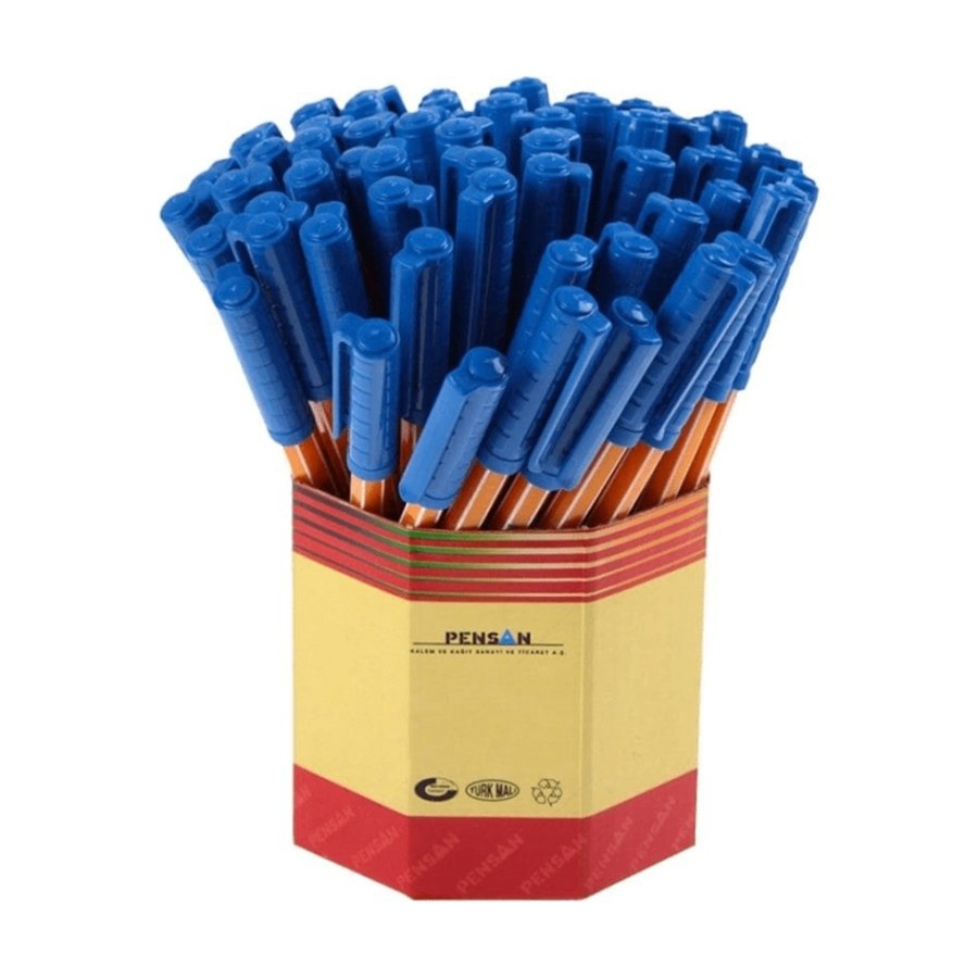Pensan Offıce Pen Tükenmez Kalem 1 MM Mavi 60 LI