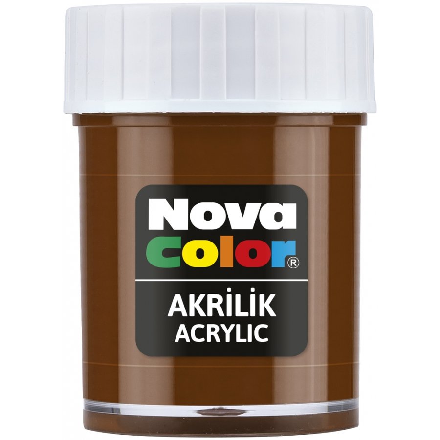 Akrilik Boya 30 Ml Kahve Nova Color