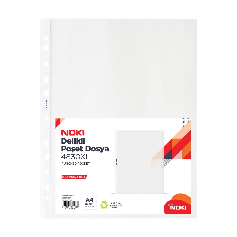 Poşet Dosya A4 100 LÜ Xl 40 Mic Noki