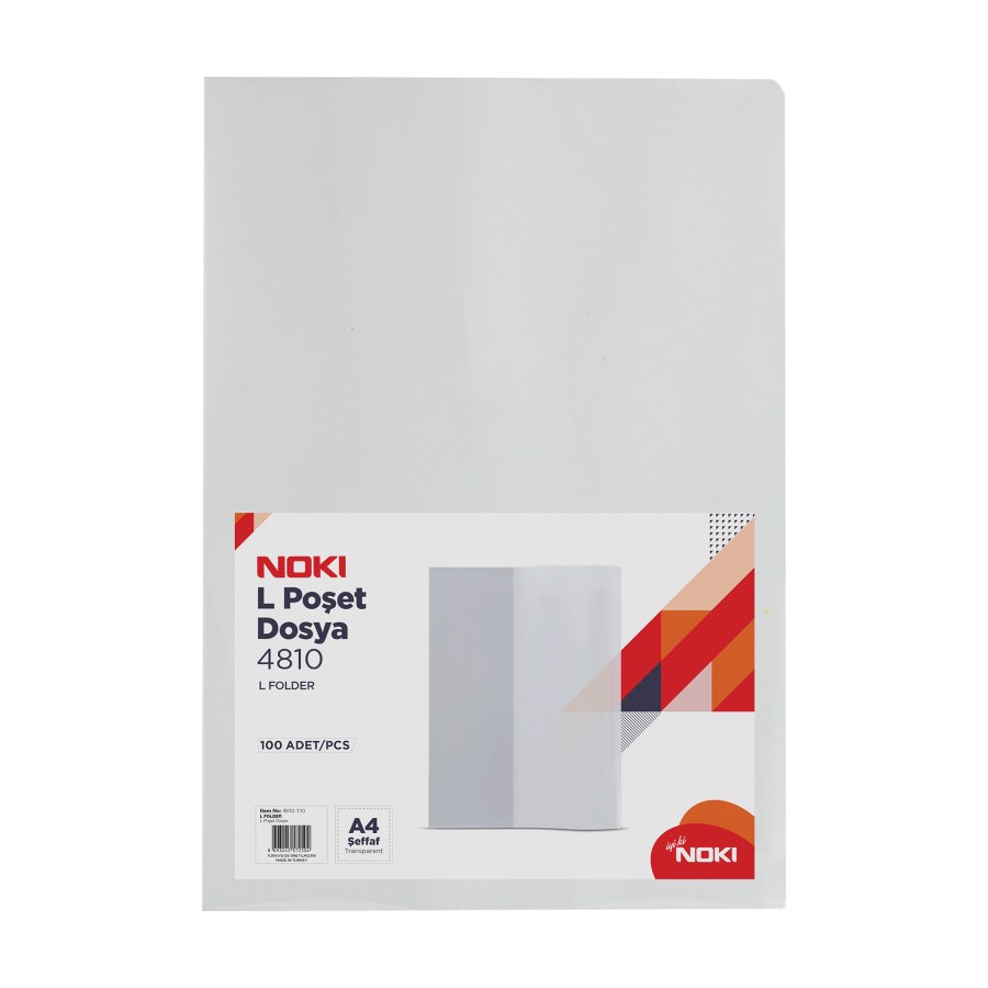 L Poşet Dosya A-4 110 Mic Noki