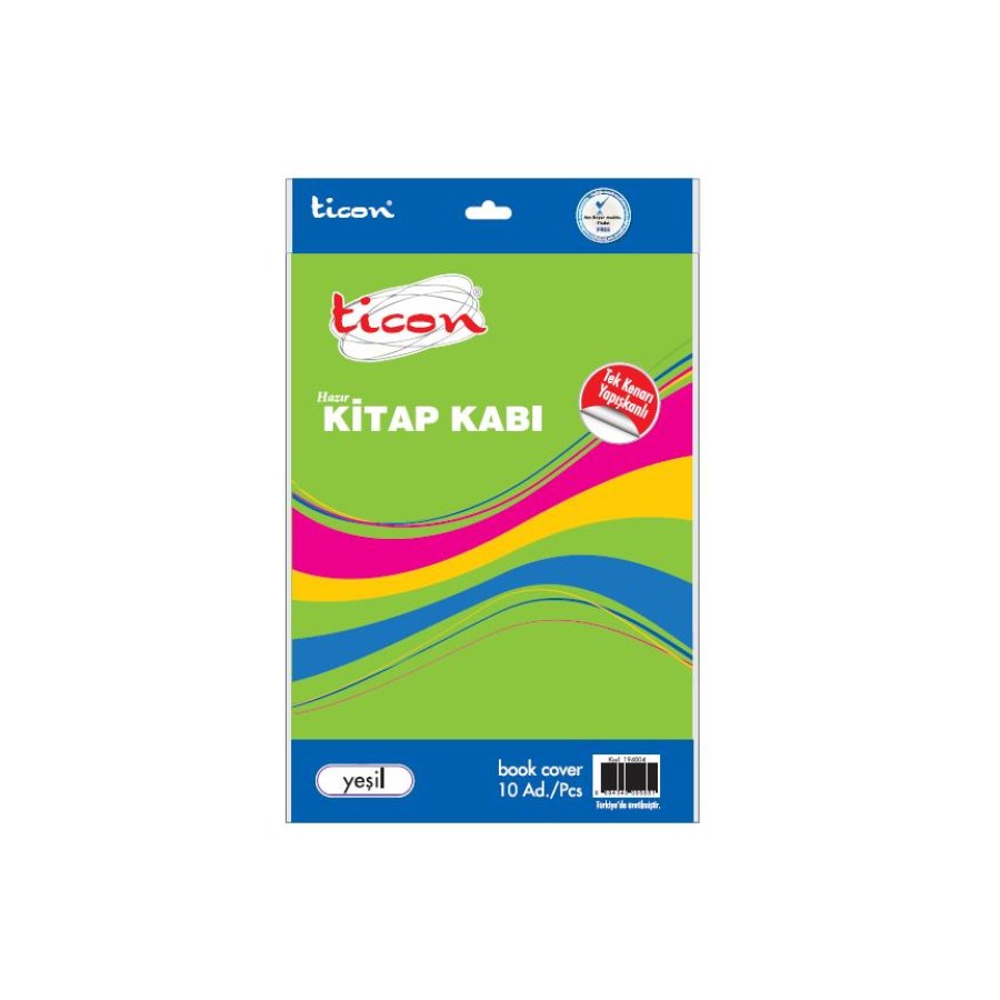 Hazır Kitap Kabı Şeffaf 10`lu Ticon