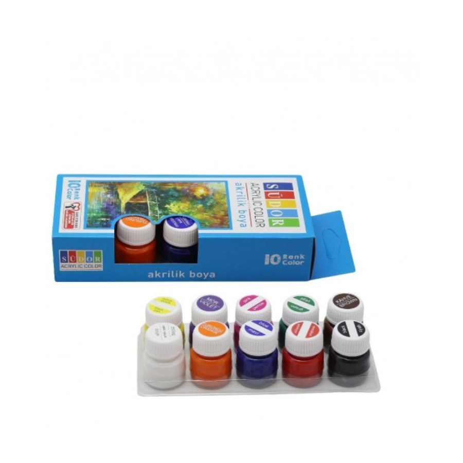 Akrilik Boya 10 Renk 15 Ml Südor