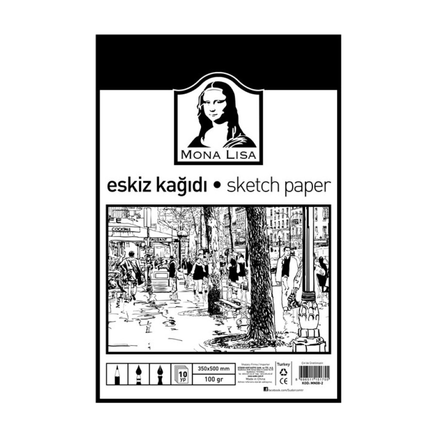 Eskiz Kağıdı 35x50 100 GR 10 LU Mn-08-2 Südor