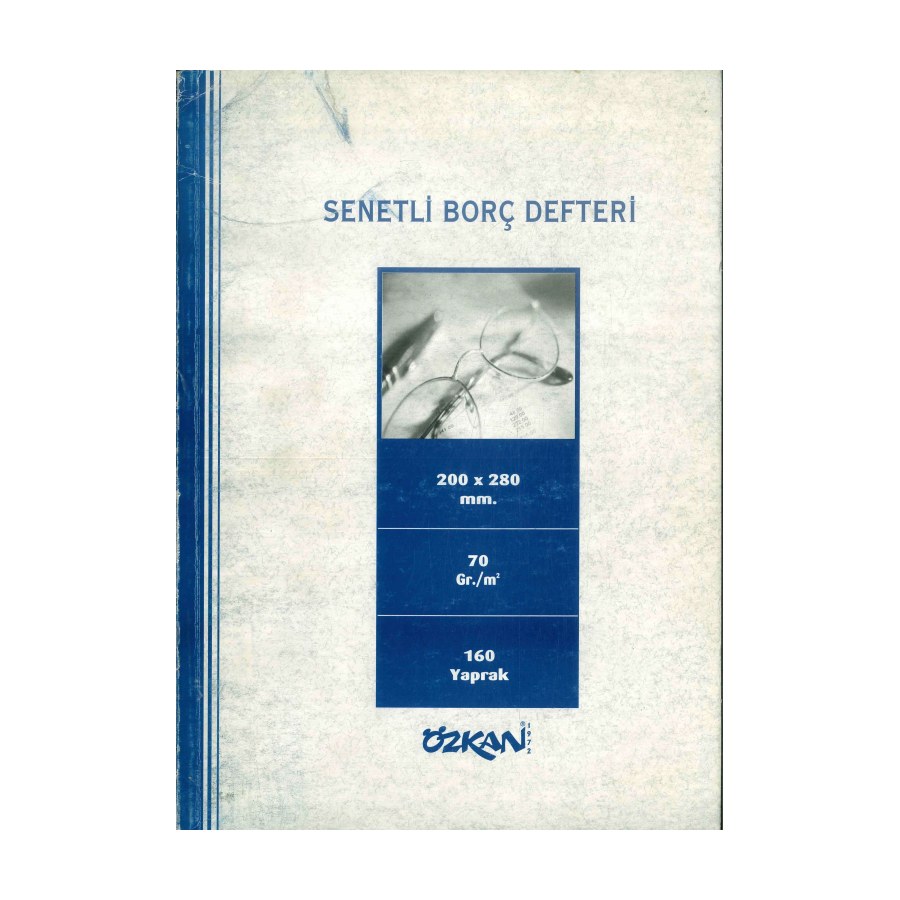 Senetli Borç Defteri 160yp Özkan