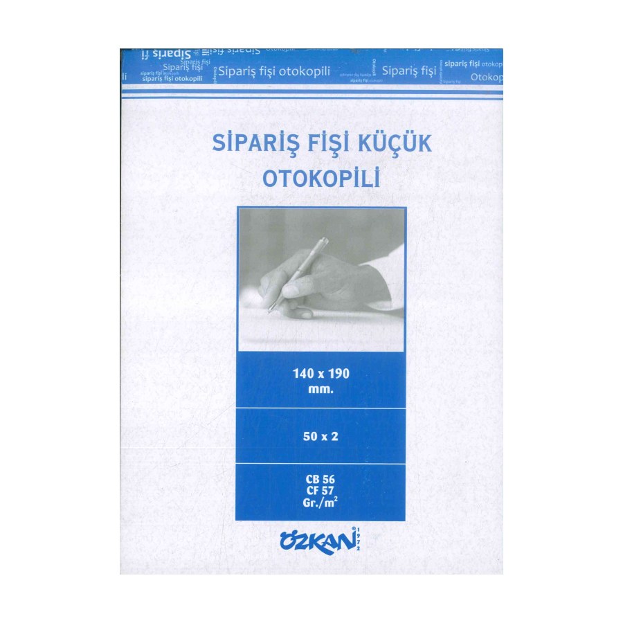 Sipariş Fişi Küçük Otokopili (50x2) 140x190mm Özka