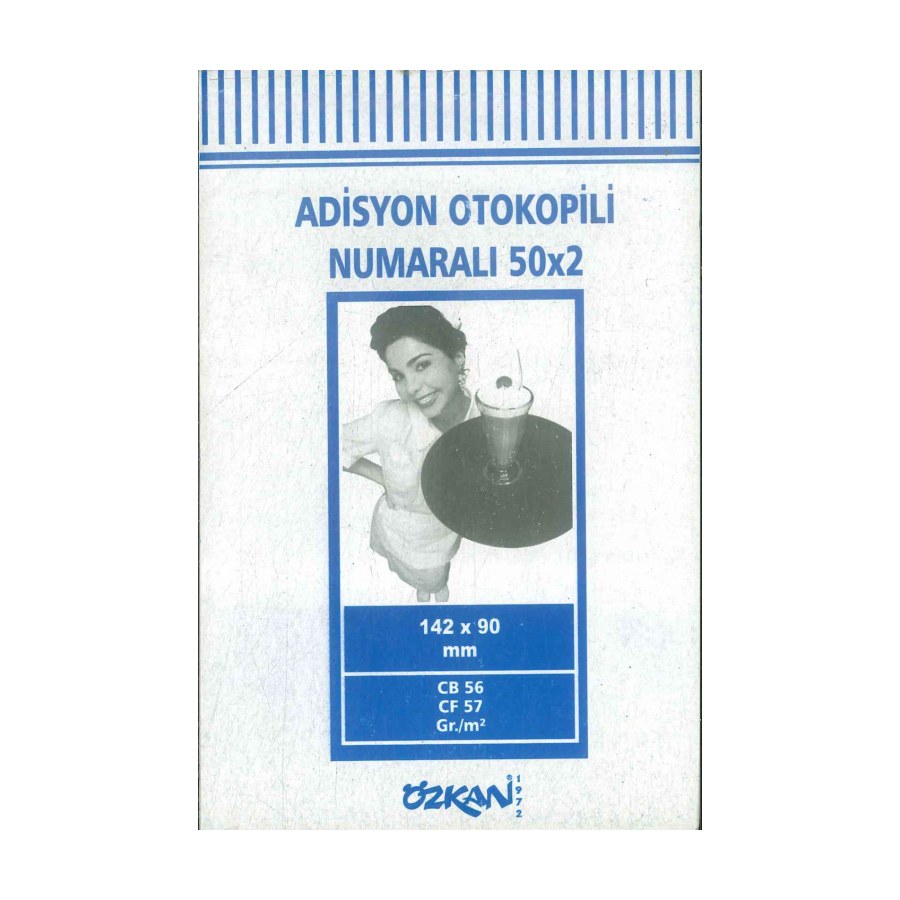 Adisyon Otokopili Numaralı 50x2 Özkan