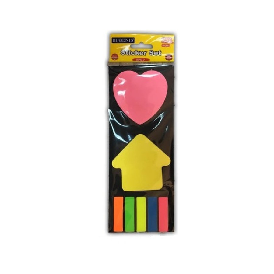 Yapışkanlı Not Kağıdı Postit Set Karışık Rps-7 Rub