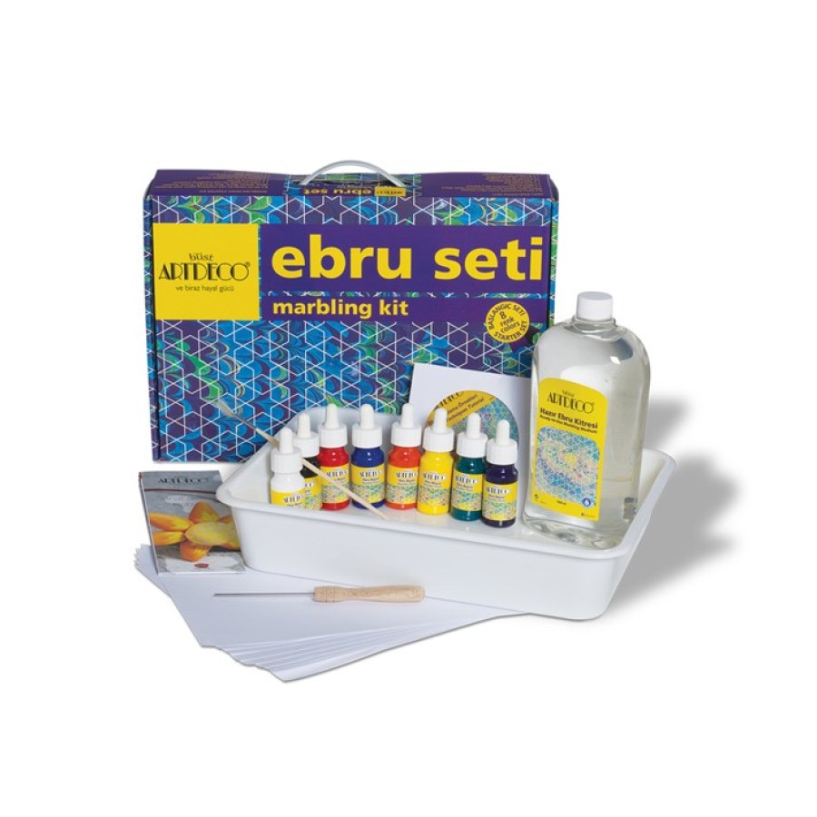 Ebru Başlangıç Seti 8 Renk Artdeco