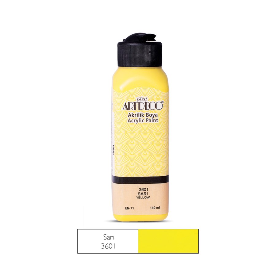 Akrilik Boya 140 Ml Sarı Artdeco