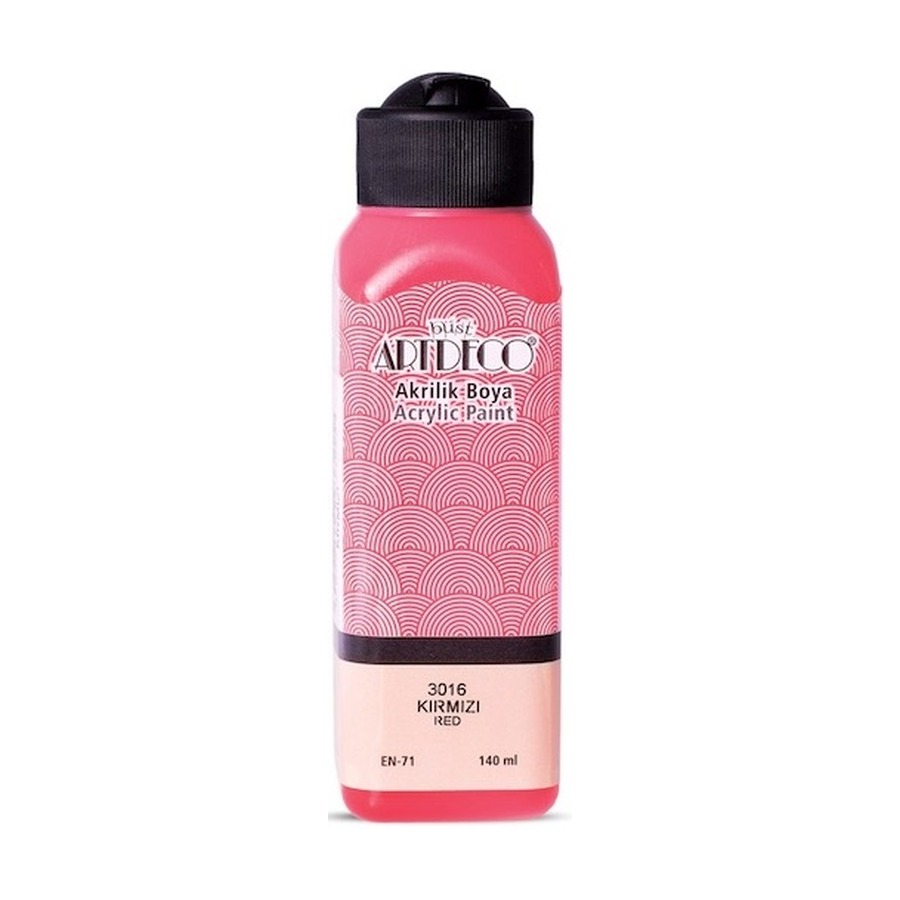 Akrilik Boya 500 Ml Kırmızı Artdeco