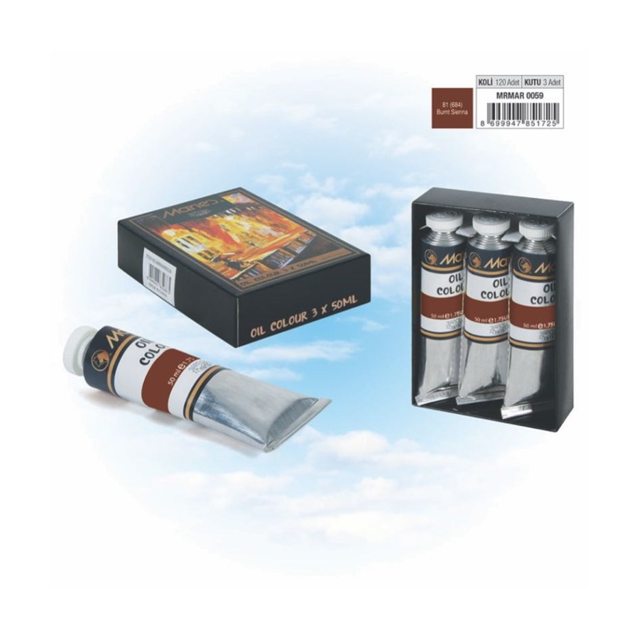 Yağlı Boya 50 Ml Burnt Sienna Maries