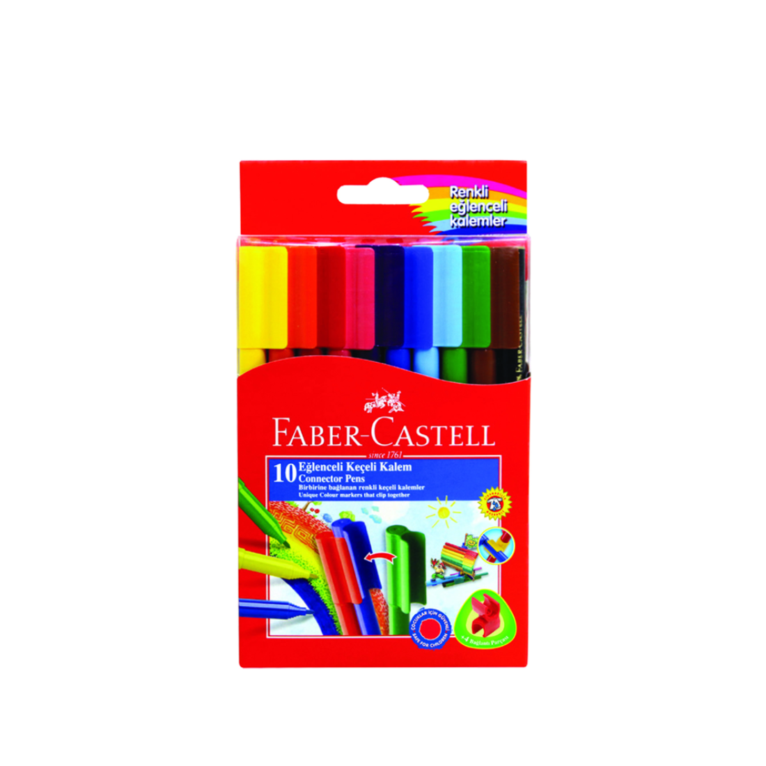 Eğlenceli Keçeli Kalem 10 LU Faber Castel