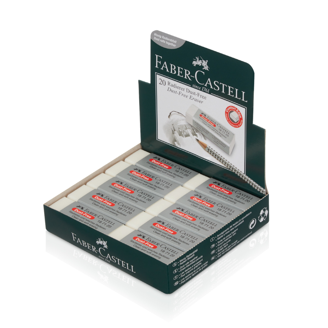 Silgi Beyaz Silgi Dust Free Büyük Faber Castel