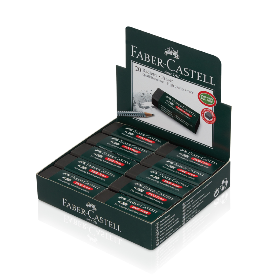 Silgi PVC Büyük Siyah Silgi Fc 7089/20 Faber Caste